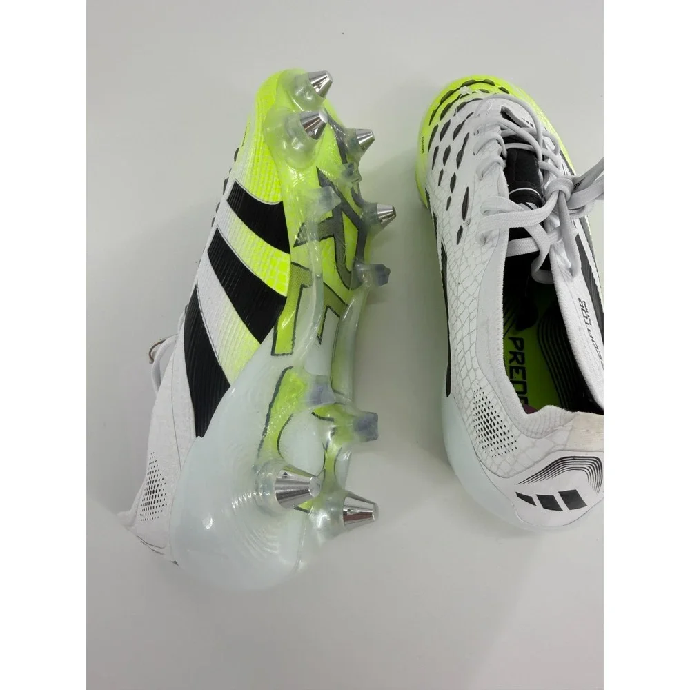 Adidas Predator Elite‎ SG Cleats Cloud White Black Lucid Lemon Men Sz 5.5 JI1067